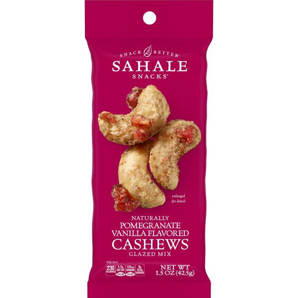 Sahale Snacks Cashew Pom/Van (9-Pack)