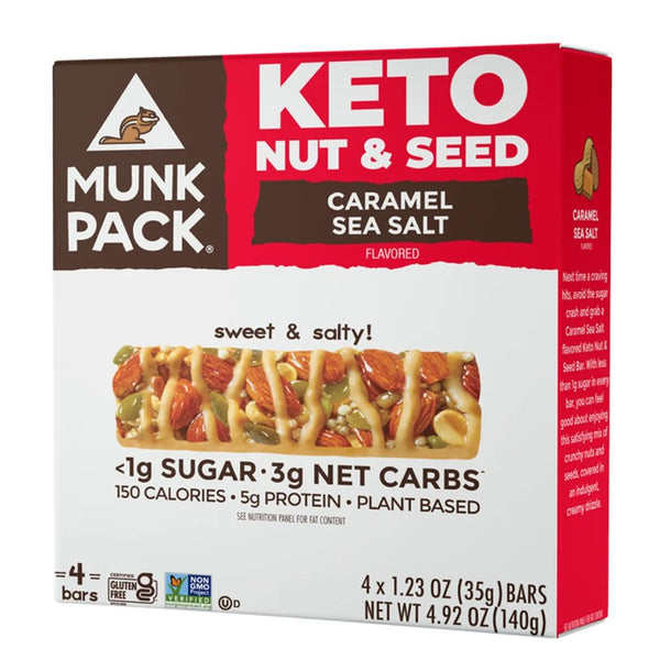 Munk Pack Keto Bars - Caramel Sea Salt (24-pack)
